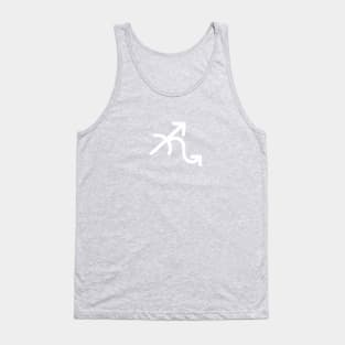 Sagittarius and Scorpio Double Zodiac Horoscope Signs (White) Tank Top